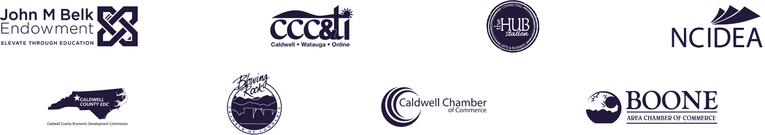 NC Caldwell-Watauga Partner Logo Layout